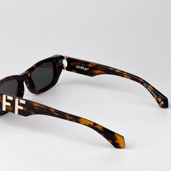 Off-White FILLMORE Sunglasses – Havana Frame Grey Lenses | Model OERI124 6007 - Picture 7 of 13